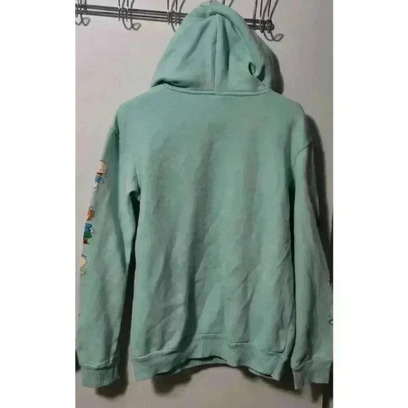 Women's‎ Nickelodeon Rugrats Hoodie Green M Hoodie pocket has bleach stain - Picture 6 of 6